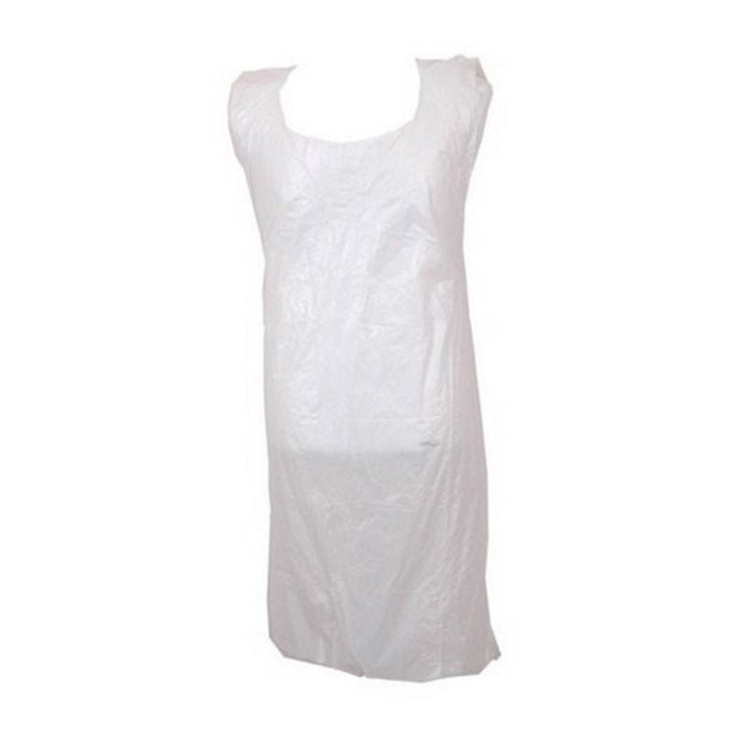 Flat Pack White Disposable Aprons Pack of 100