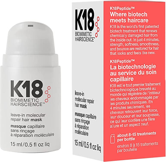 K18 Leave-In Molecular Repair Hair Mask 15ml