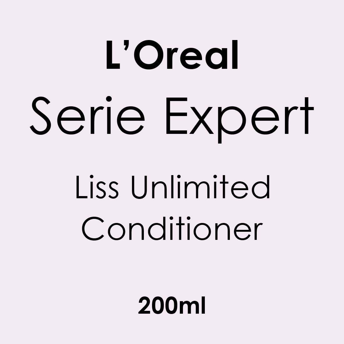 L'Oreal Serie Expert Liss Unlimited Conditioner 200ml